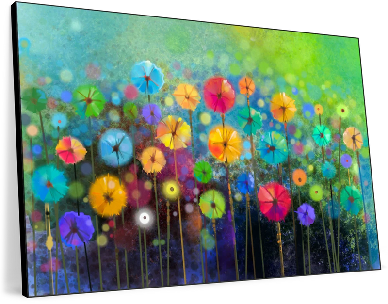 Rainbow Flowers Wall Art