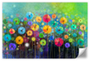 Rainbow Flowers Wall Art