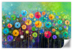 Rainbow Flowers Wall Art