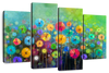 Rainbow Flowers Wall Art
