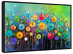 Rainbow Flowers Wall Art