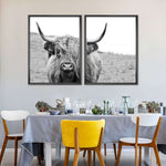 Solitary Highland Cow Wall Art