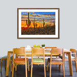 Sunset Cactus Wall Art