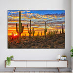 Sunset Cactus Wall Art