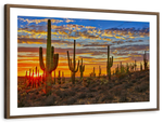 Sunset Cactus Wall Art
