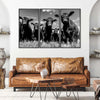 Monochrome Angus Cows Wall Art