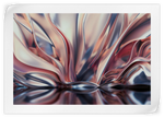 Pink And Silver Abstract Wall Art