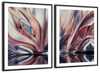 Pink And Silver Abstract Wall Art