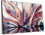 Pink And Silver Abstract Wall Art