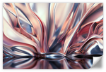 Pink And Silver Abstract Wall Art
