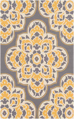 Lashburn Global Bright Yellow Area Rug