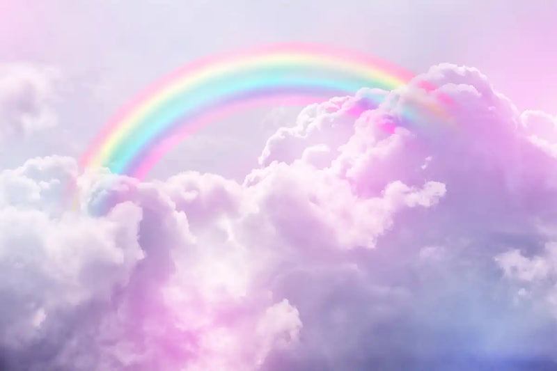 Rainbow On Clouds Wall Art