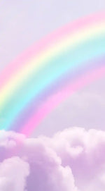 Rainbow On Clouds Wall Art