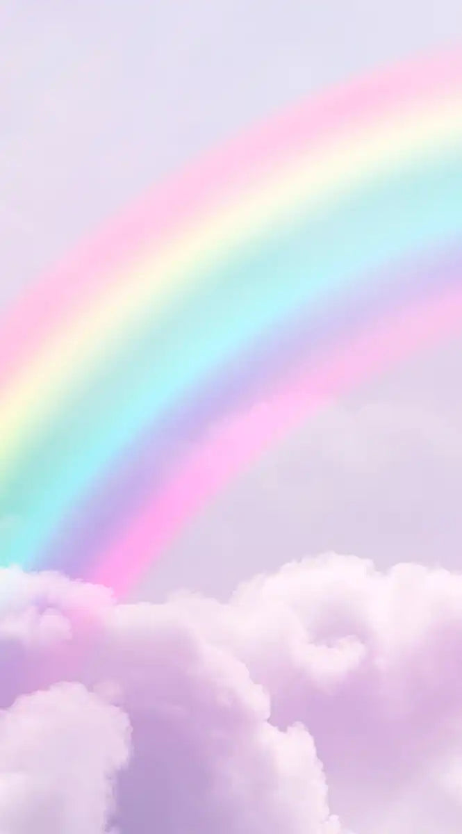 Rainbow On Clouds Wall Art