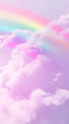 Rainbow On Clouds Wall Art