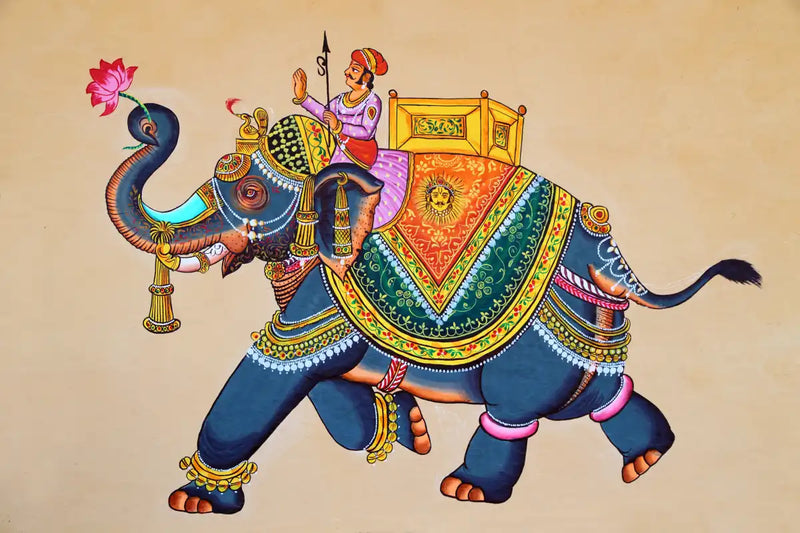 Rajasthani Elephant Wall Art