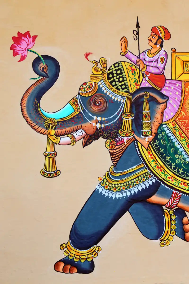 Rajasthani Elephant Wall Art