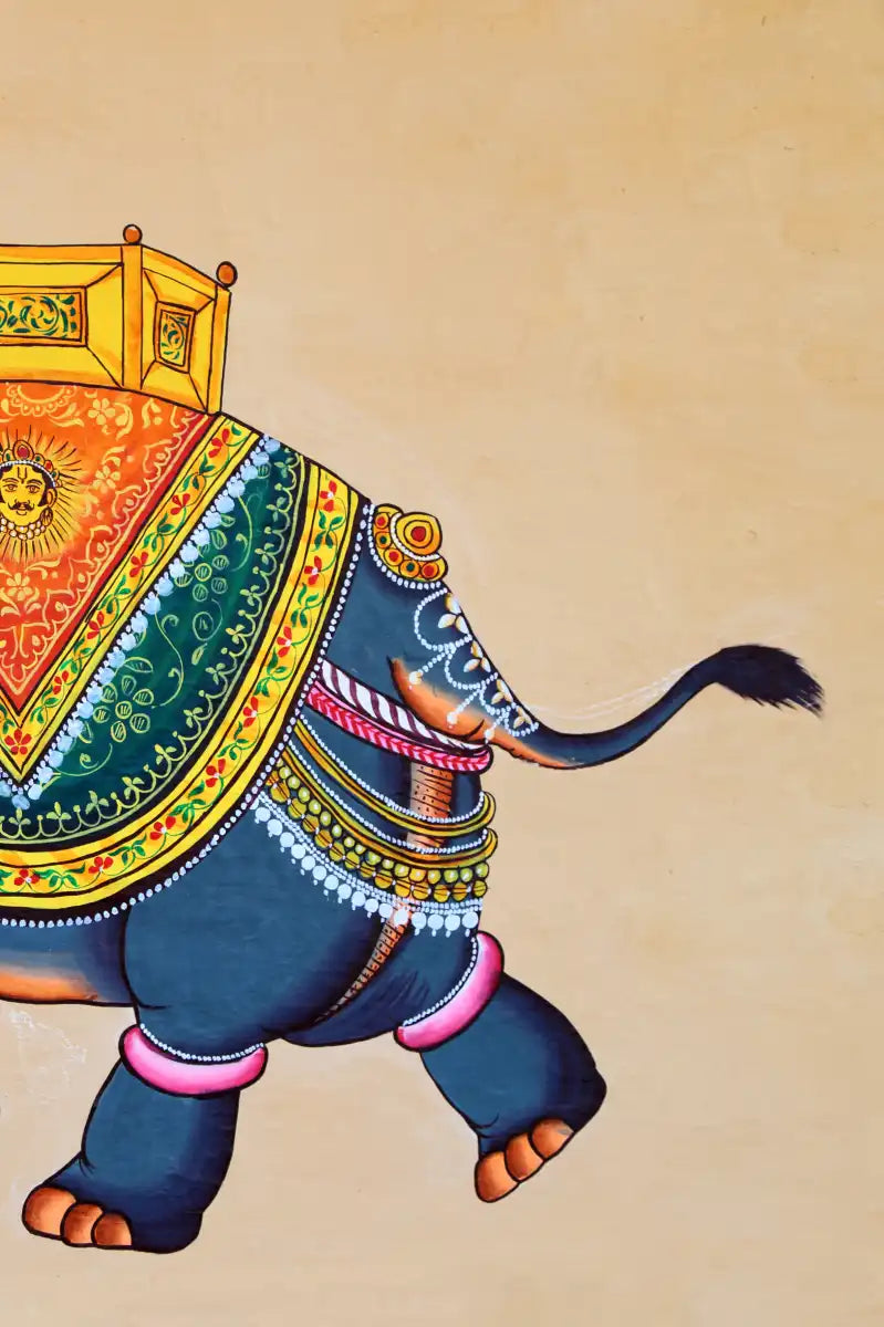 Rajasthani Elephant Wall Art