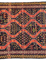 Rare Antique Handmade Caucasian Kazak Rug 4’ x 9’