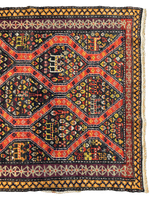 Rare Antique Handmade Caucasian Kazak Rug 4’ x 9’
