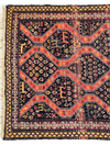Rare Antique Handmade Caucasian Kazak Rug 4’ x 9’