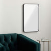 Renna Modern Black Wall Mirror