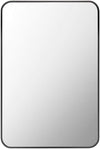 Renna Modern Black Wall Mirror