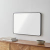 Renna Modern Black Wall Mirror