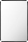 Renna Modern Black Wall Mirror