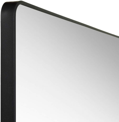 Renna Modern Black Wall Mirror
