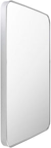 Renna Modern Metallic Silver Wall Mirror