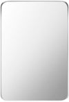 Renna Modern Metallic Silver Wall Mirror