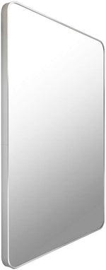 Renna Modern Metallic Silver Wall Mirror
