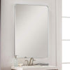 Renna Modern Metallic Silver Wall Mirror