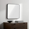Louvenia Modern Black Wall Mirror
