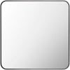 Louvenia Modern Black Wall Mirror