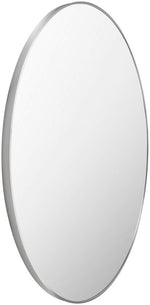 Jarron Modern Metallic Silver Wall Mirror
