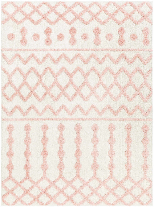 Darva Pink Plush Area Carpet