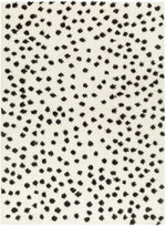 Cansu Black & White Area Rug