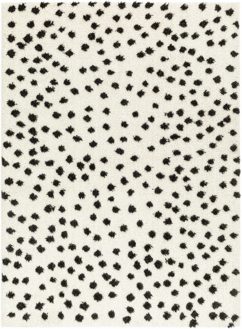 Cansu Black & White Area Rug