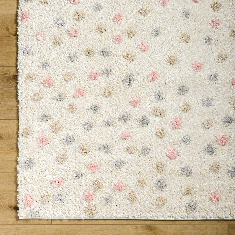 Cansu Pink & Cream Area Rug
