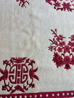 Red & Beige Chinese Art Deco Style Rug 11 x 15