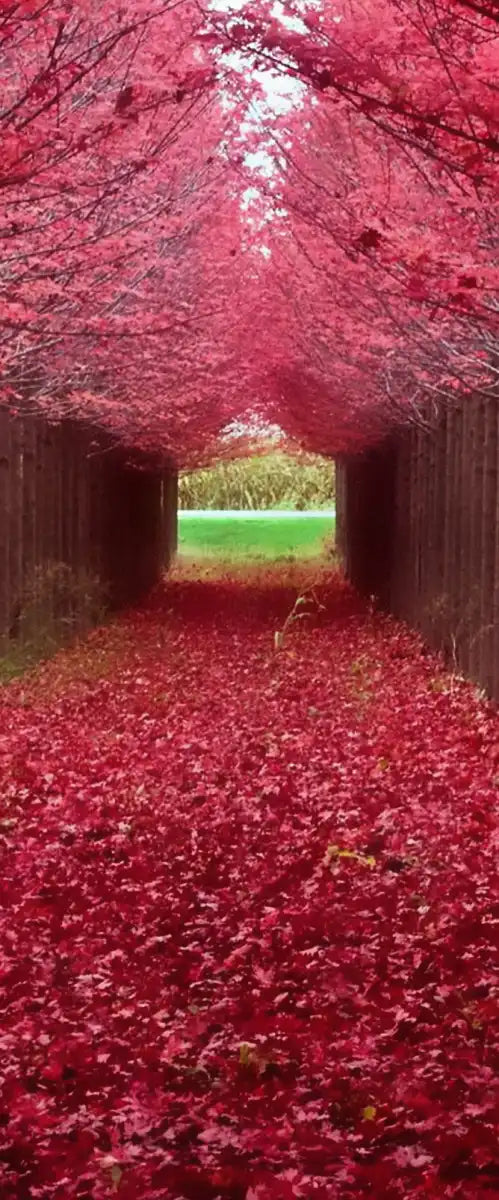 Red Forest Wall Art