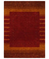 5x8 Red, Gold and Brown Wool Hand Woven Southwestern Lori Gabbeh Rug | KNT28