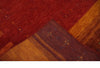 5x8 Red, Gold and Brown Wool Hand Woven Southwestern Lori Gabbeh Rug | KNT28