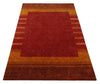 5x8 Red, Gold and Brown Wool Hand Woven Southwestern Lori Gabbeh Rug | KNT28