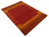 5x8 Red, Gold and Brown Wool Hand Woven Southwestern Lori Gabbeh Rug | KNT28
