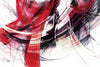 Red Motion Abstract Wall Art