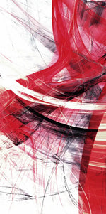 Red Motion Abstract Wall Art