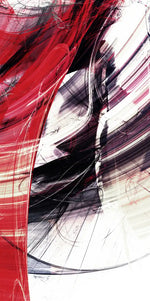 Red Motion Abstract Wall Art